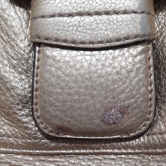 B. Makowsky Metallic Gold Shoulder Bag - Picture 10 of 10